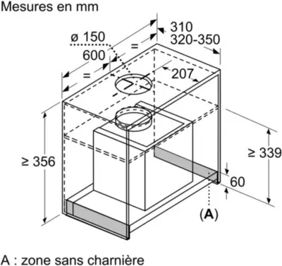 Bosch - Hotte Encastrable Dbb66af50 Série 4 — vue 8