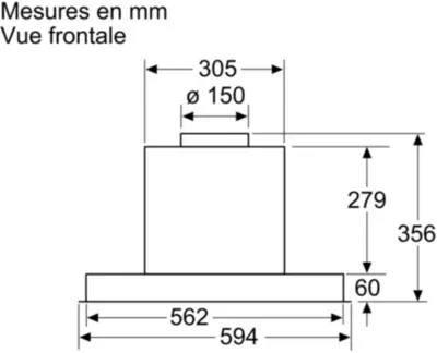 Bosch - Hotte Encastrable Dbb66af50 Série 4 — vue 9