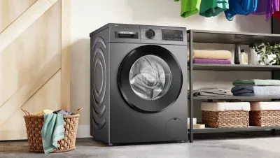 Bosch - Lave Linge Hublot Wgg244frfr - 9 Kg - 1351 Tr/Min - Classe A - Moteur Induction - Autodosage - Noir - Serenity — vue 7