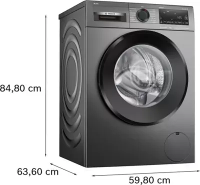 Bosch - Lave Linge Hublot Wgg244frfr - 9 Kg - 1351 Tr/Min - Classe A - Moteur Induction - Autodosage - Noir - Serenity — vue 3