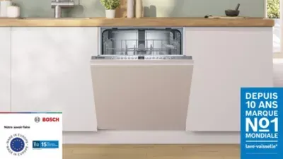 Bosch - Lave Vaisselle Encastrable Smv26ax01f Série 2, Variospeed Plus — vue 4