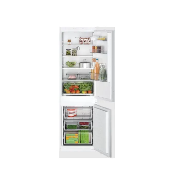 Bosch Réfrigérateur combiné intégrable à glissières 260l blanc - KIN86NSE0