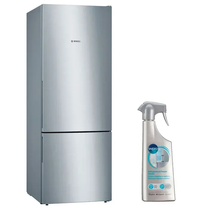 BOSCH Réfrigérateur frigo combiné inox 503L Froid brassé Largeur 70cm