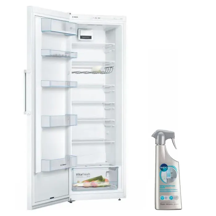 BOSCH Réfrigérateur Frigo simple porte blanc 324L Froid Brassé PowerVentilation