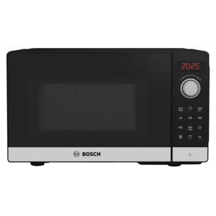 Bosch Serie 2 micro-onde Comptoir Micro-ondes uniquement 20 L 800 W Noir Acier inoxydable - FEL023MS2