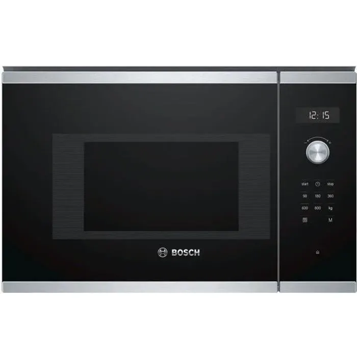 Bosch Serie 6 BFL524MS0 Four micro-ondes monofonction intégrable 20 litres 800 Watt acier inoxydable
