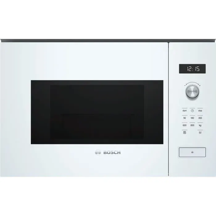 Bosch Serie 6 BFL524MW0 Intégré Micro-ondes grill 20 L 800 W Rotatif Toucher Blanc