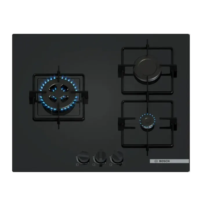 Bosch Table de cuisson gaz 60cm 3 feux 7300w - PNC6B6K30