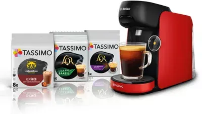 Bosch - Tassimo Finesse Tas163e Noir + 3 Packs De T- Dis