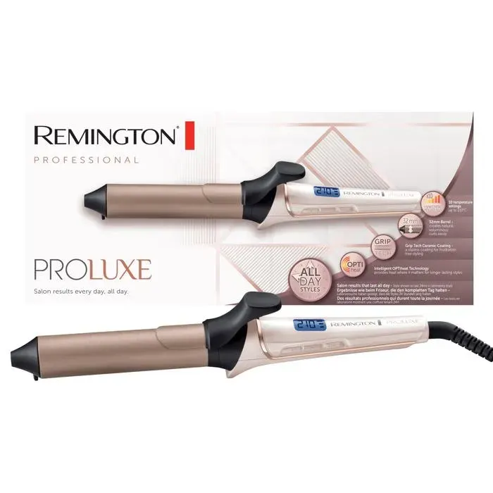 Boucleur à cheveux [32mm: boucles glam] PROluxe (Technologie Intelligente OPTIheat chaleur constante ciblée Avec pince Ecran LC