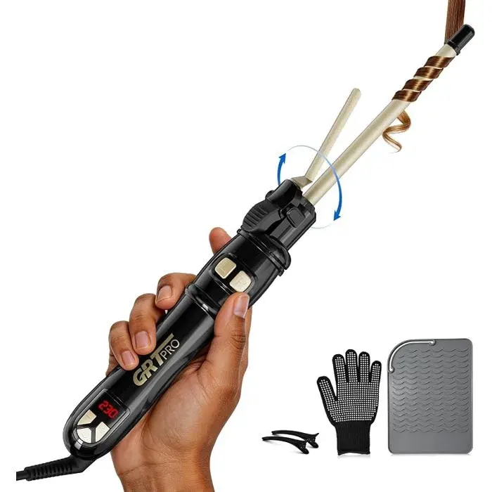 Boucleur À Cheveux Automatique 9mm Fer À Automatique Pour Petites Boucles Avec 14 Niveaux De Chauffage (100 230 °C) FER A FRISER