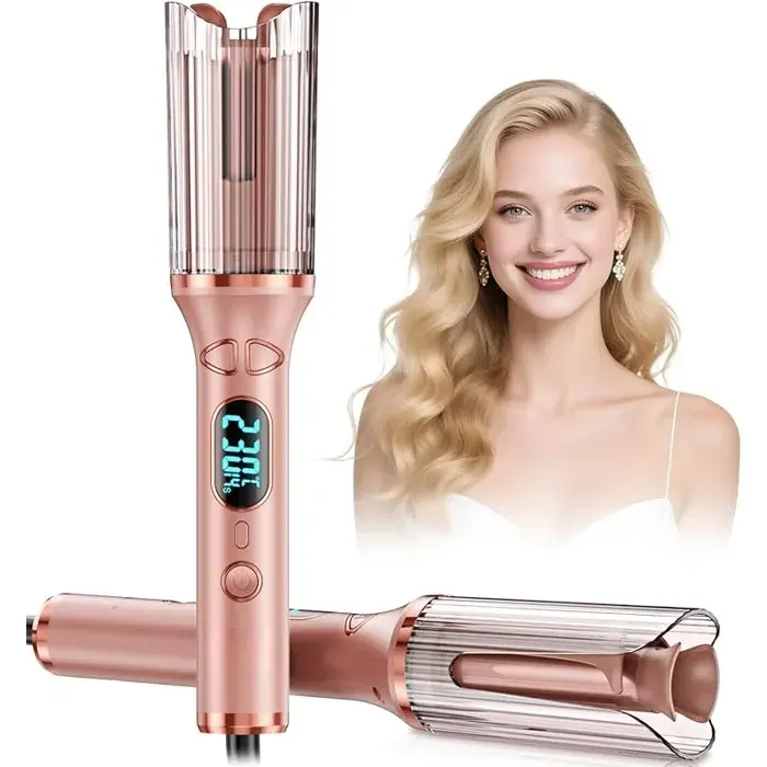 Boucleur a Cheveux Automatique Boucler: 25mm Fer a Boucler Automatique avec 14 Niveaux de Température et 5 Minuteries