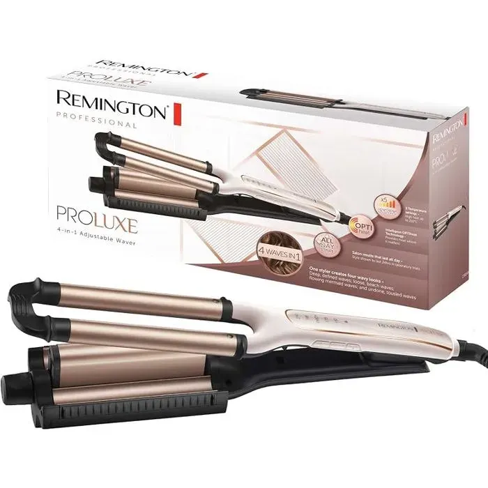 Boucleur à cheveux [Cylindre ajustable: 4 styles ondutions] (revêtement céramiqueTechnologie OPTIheat: FER A FRISER
