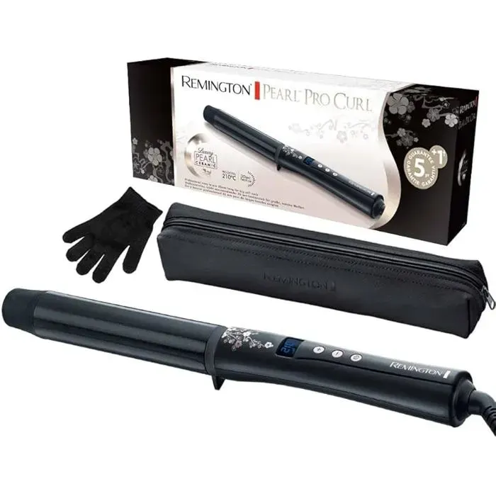 Boucleur à cheveux fins épais [32mm: boucles gm] (Céramique haute qualité avec écts de perlesBoucleur 32mm FER A FRISER