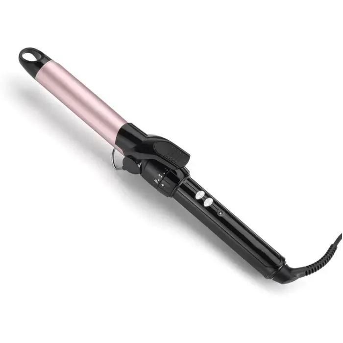 Boucleur à pince 25 mm Curling Tong - Cylindre à revêtement ultra-doux 10 réglages de température Boucleur professionnel