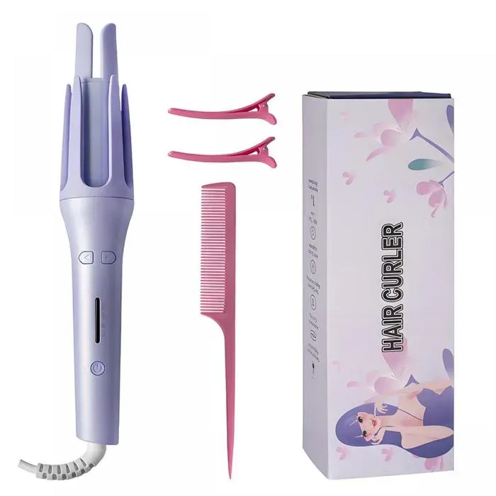 Boucleur Automatique Professionnel 32mm Ondulateur de Cheveux Ionique Anti-Chaleur Créez des Ondes Volumineuses