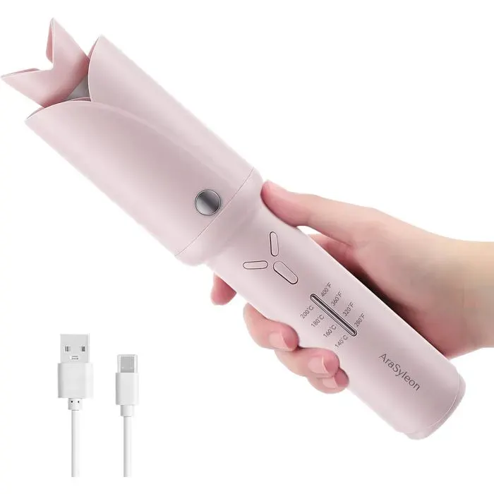 Boucleur automatique sans fil - PYGMEES - Bâton chauffant céramique tourmaline 32mm - Autonomie 60 min