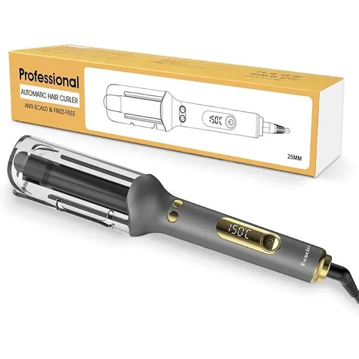 Boucleur Cheveux Fer à Automatique 25mm14 Régges de température Boucleur Automatique Waver / Chauffe rapide / FER A FRISER