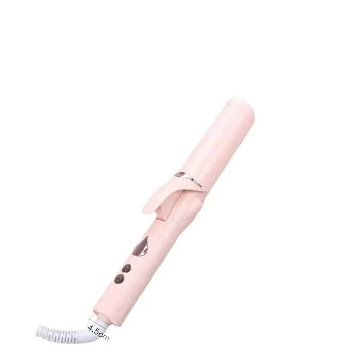 Boucleur de cheveux 2-en-1 4 températures air froid ions négatifs protection automatique anti-casse compact pour maison