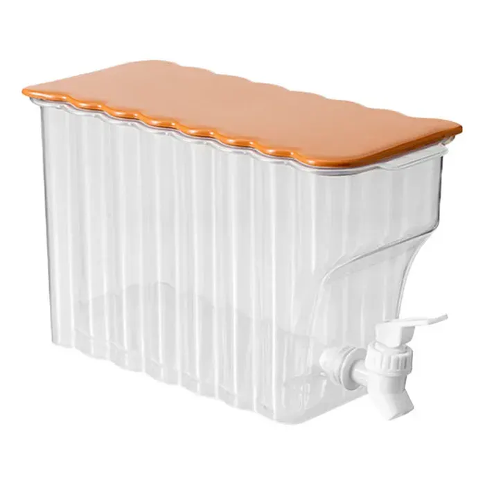 Bouilloire à eau froide avec robinet scellée en PP pour le stockage du thé aux fruits et du thé au lait Label