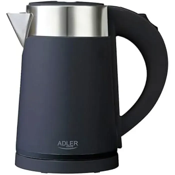 Bouilloire - ADLER - Mini Bouilloire de Voyage - Acier Inoxydable - 06 L - Sans Fil