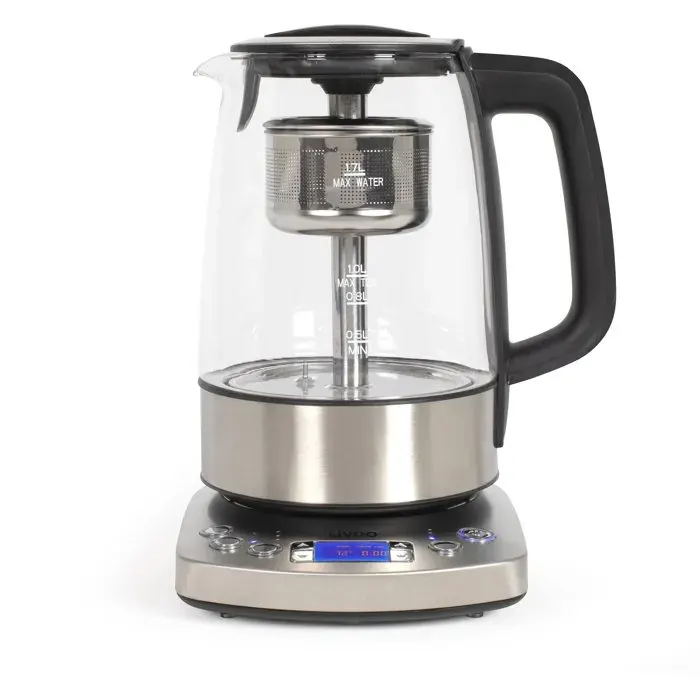 Bouilloire automatique - LIVOO - DOD209 - 2200 W - 17 L - 3 modes d’infusion préréglés - Verre / Acier inoxydable