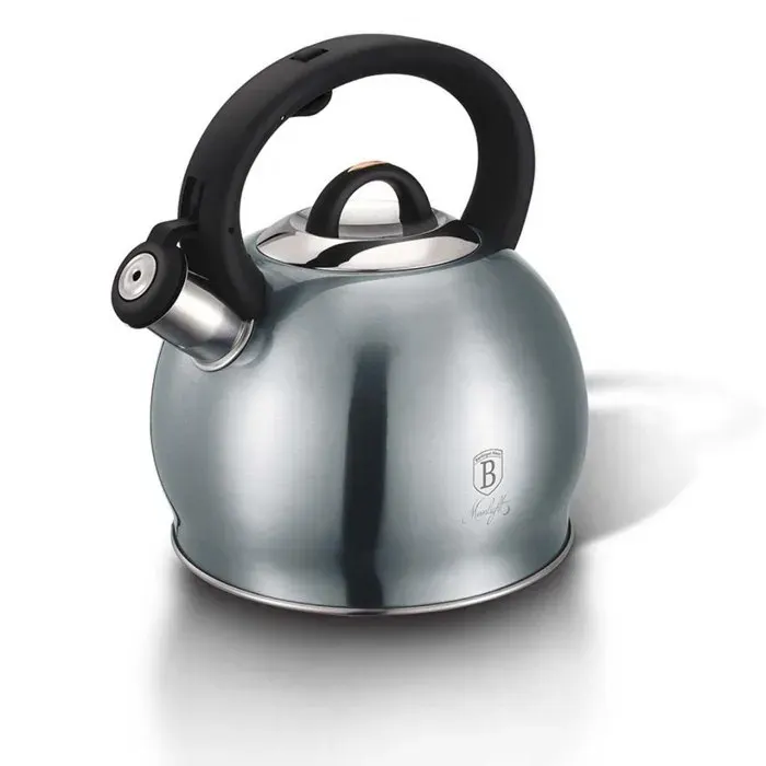 Bouilloire - BERLINGER HAUS - BG-6416 - 3L - Acier inoxydable - Gris-Bleu (Moonlight)