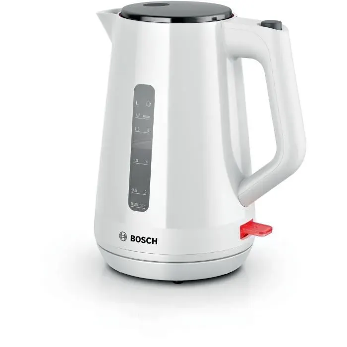 Bouilloire - BOSCH - TWK1M121 MyMoment - Blanche - capacité 17L - base 360° - rangement du cordon -3 sécurités automatiques