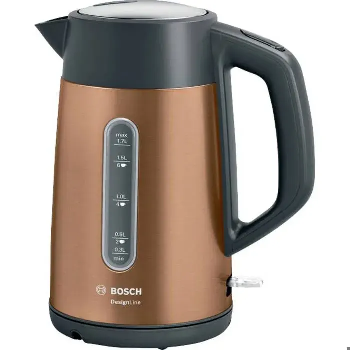 Bouilloire Bosch TWK4P439 - 17 L - Noir/Or - 2400 W - Anti-calcaire