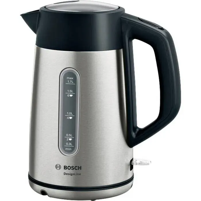 Bouilloire - BOSCH - TWK4P440 - 17 L - 2400 W - Noir Acier inoxydable — coloris Noire