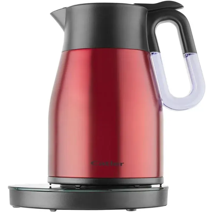 Bouilloire - CATLER KE 8120 - Acier inoxydable - 15 L - 1350 W - Rouge et gris