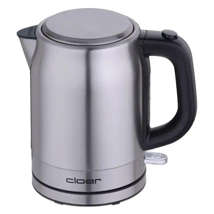 Bouilloire - CLOER 4519 - 2200 W - 1 L - INOX - Socle 360° - Anti-calcaire