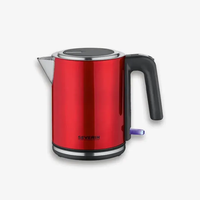 Bouilloire compacte 1L - SEVERIN - WK 3427 - Petite bouilloire 2400W Socle 360° filtre anticalcaire Rouge
