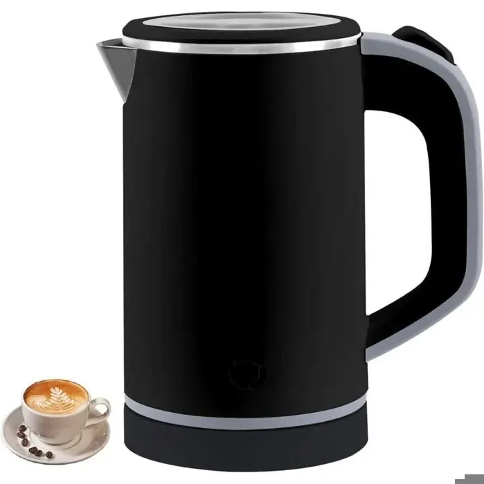 Bouilloire de voyage 800 ml inox chauffe rapide 5 min silencieuse portable pour camping