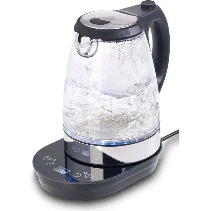 Bouilloire digitale en verre 2200 W / 17 L à éclairage LED - Avec thermostat