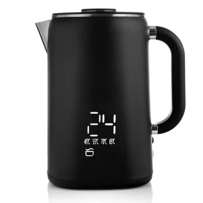 Bouilloire digitale - LEHMANN - Aqua Black 20 - 17 L - 1500 W - Écran tactile