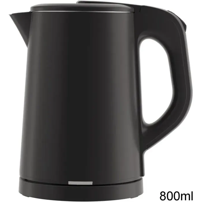 Bouilloire électrique - 1000W Chauffage rapide Sans BPA En acier inoxydable 304 Parfait pour la famille 0.8L