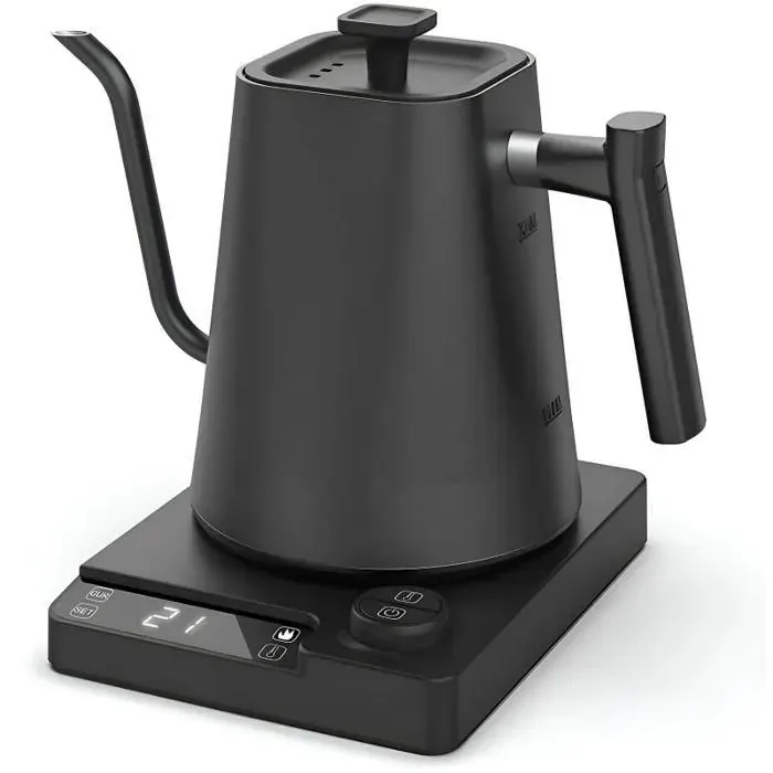 Bouilloire électrique 1200W 220V grande capacité 1L contrôle précis de la température protection de sécurité noir