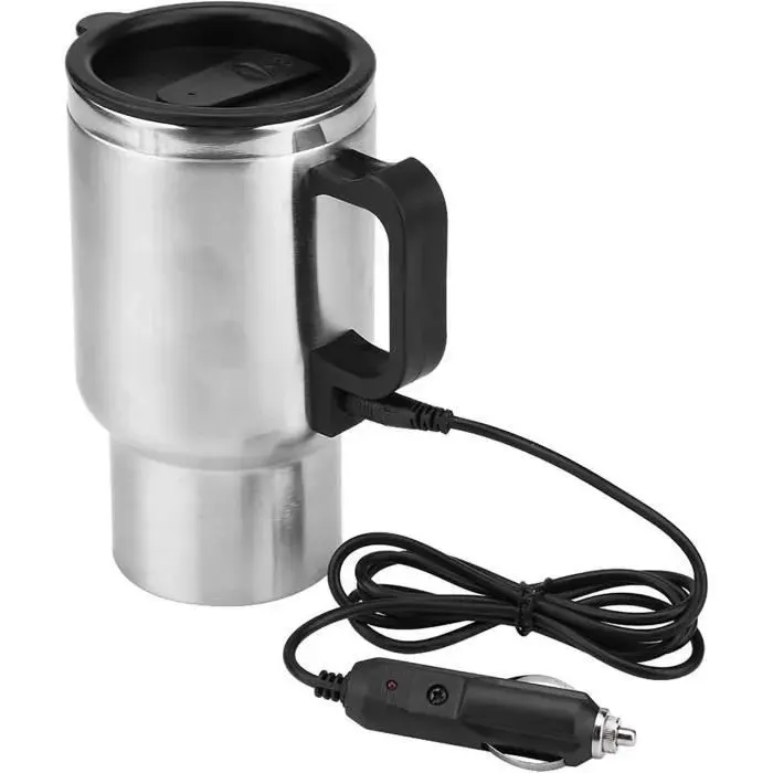 Bouilloire Électrique - - 12V - Acier Inoxydable - 450 ml - Maintien au chaud