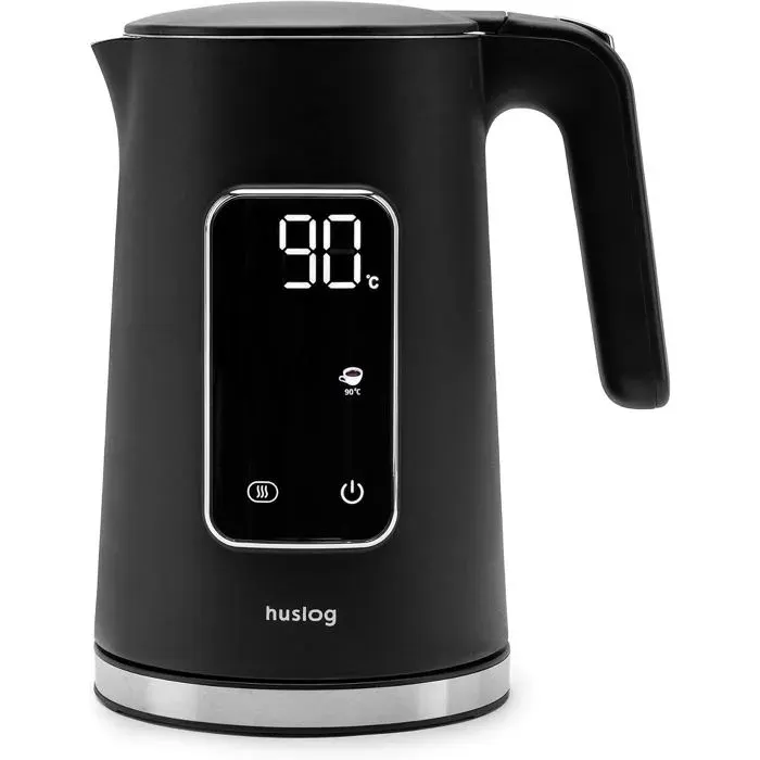Bouilloire Électrique 17L avec Écran Tactile5 ProgrammesTempérature Réglable 40–100°CFonction Maintien au Chaud2200WNoir