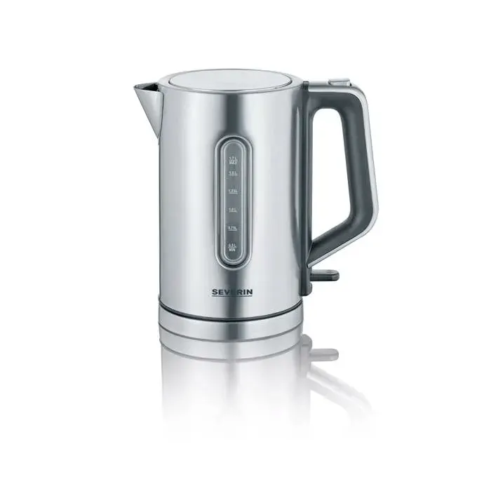Bouilloire électrique 17L - SEVERIN - WK3402 - 2400W inox sans BPA socle 360° arrêt automatique Inox