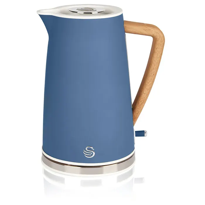 Bouilloire électrique 17L Ultra Rapide Sans Fil Design Moderne Nordic SWAN SK14610BLUNEU 2200W Bleu