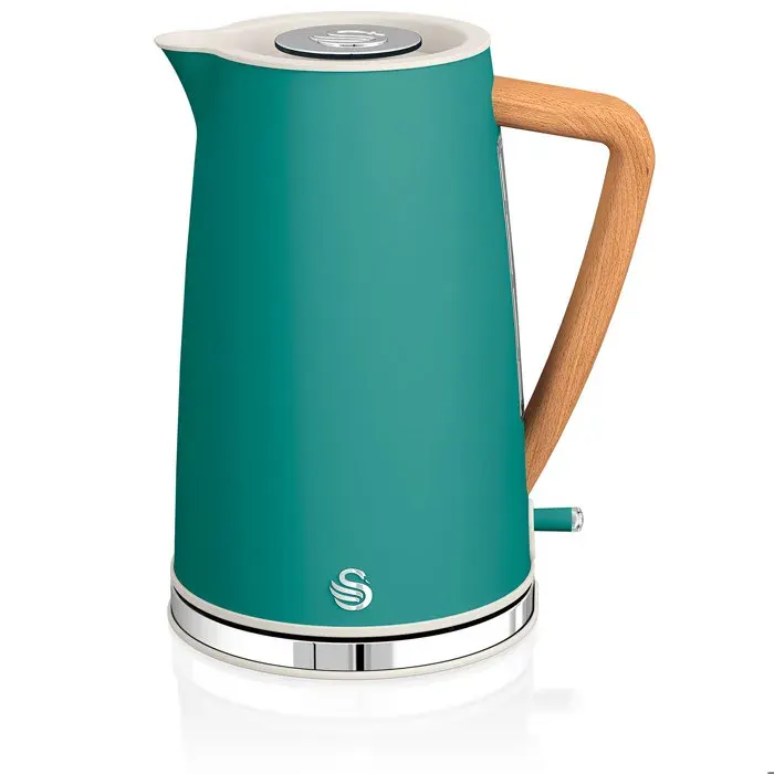 Bouilloire électrique 17L Ultra Rapide Sans Fil Design Moderne Nordic SWAN SK14610GRENEU 2200W Vert