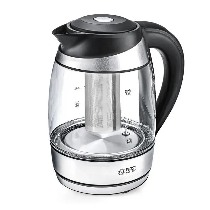Bouilloire électrique 18L avec illumination LED - sélection de la température 40 °C- 100°C Noir [Avec filtre à thé]