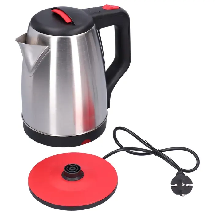 Bouilloire électrique 2 L avec revêtement en acier inoxydable pour la maison le dortoir prise UE 220 V
