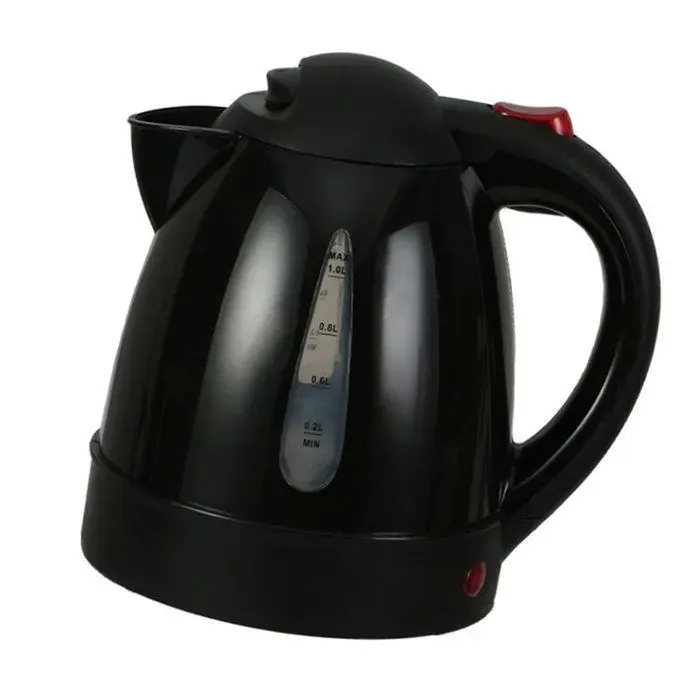 Bouilloire Électrique 24V 250W 1L pour Voiture - Garosa - Noir - Intérieur Acier Inoxydable - Arrêt Automatique