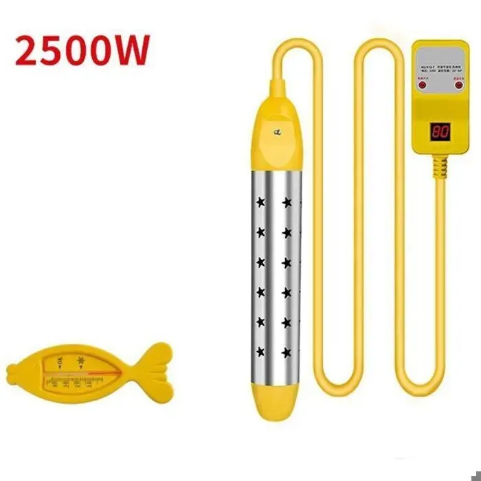 Bouilloire électrique 2500 W (37 x 25 cm) mini-bouilloire de voyage portable élément chauffant multifonctionnel idéal po