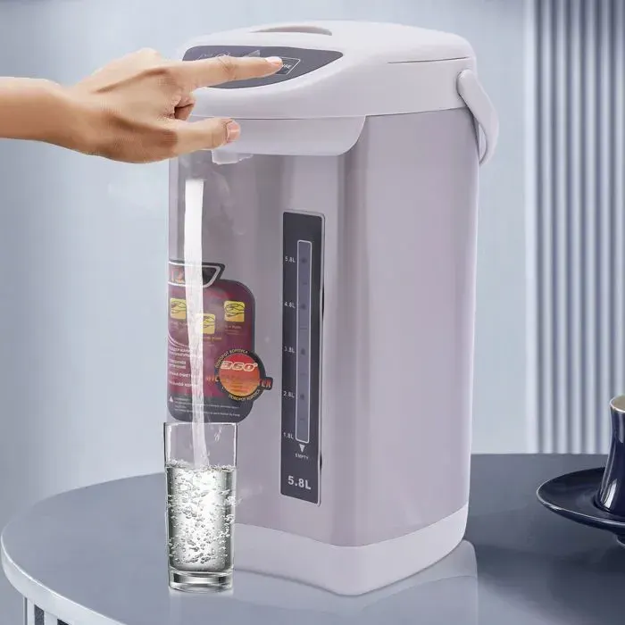 Bouilloire Électrique 4L - Bouilloire à Brûler en Acier inoxydable - Bouilloire Électrique Grande Capacité (Gris) - Bouilloire