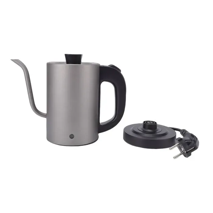 Bouilloire électrique à col de cygne – MLBQ – 600 W 08 L – bec verseur précis – inox alimentaire – pour café filtre et thé