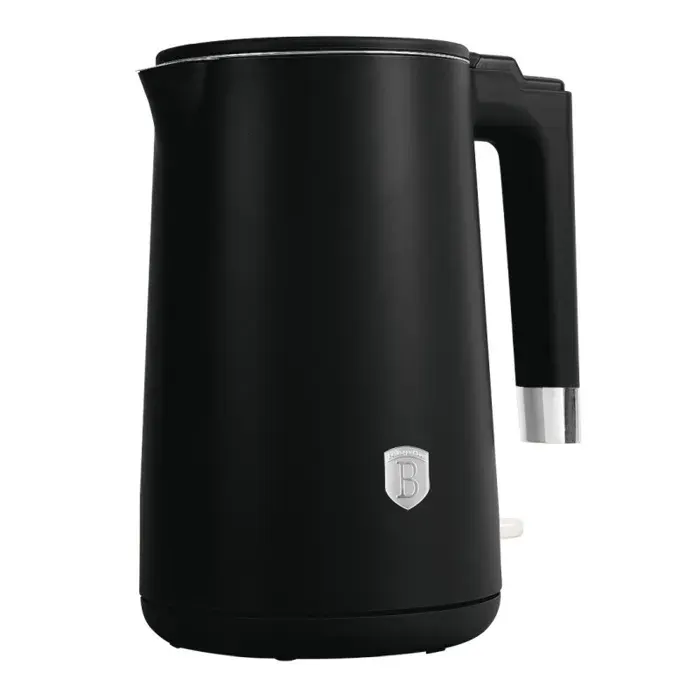 Bouilloire électrique à double paroi Matte Black Collection BH-9589 de BERLINGERHAUS